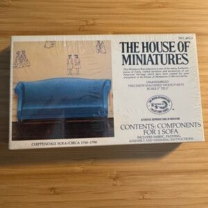 NIB The House of Miniatures No 40015 Chippendale Sofa kit.